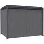 Voir la diapositive 4 : Habitat et Jardin Rideau + moustiquaire pour pergola bioclimatique  Howard  - 3 x 4 m - Gris