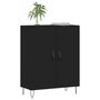 Voir la diapositive 3 : VIDAXL Buffet noir 69,5x34x90 cm bois d'ingenierie