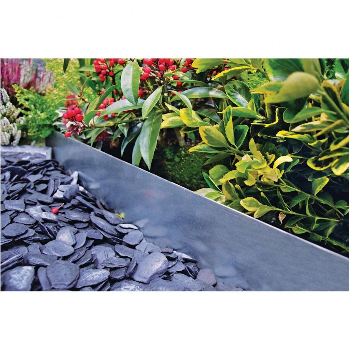 CENTRALE BRICO Kit de 5 bordures metal 99x12x0,4 cm