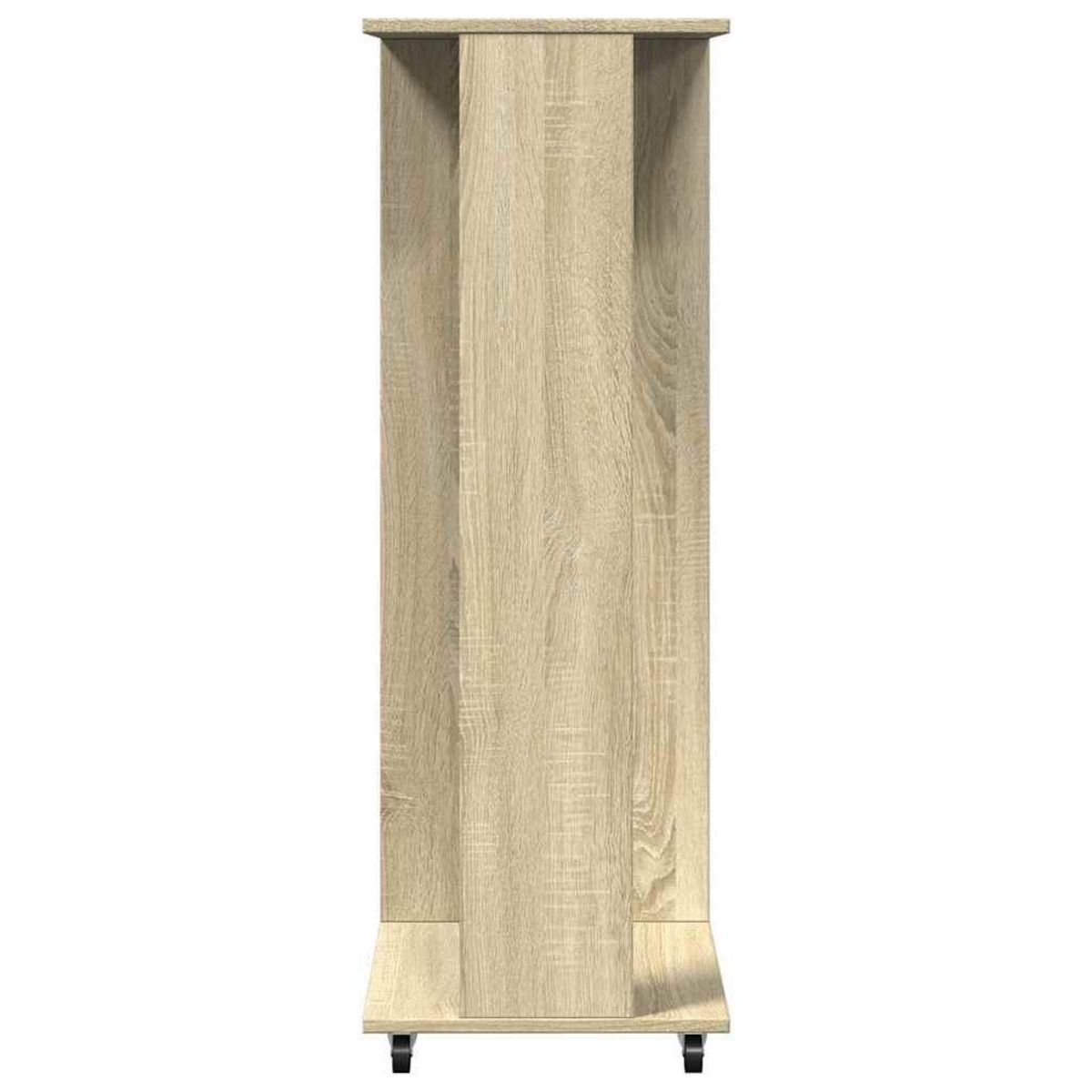VIDAXL Garde-robe avec roues chene sonoma 102x38x110cm bois ingenierie