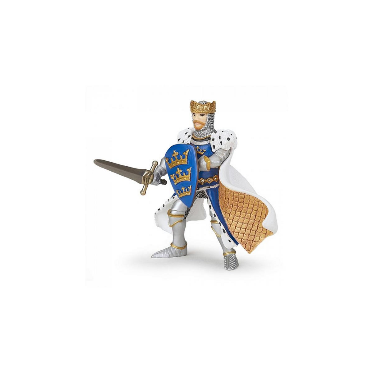 Papo 39953 Figurine historique Roi Arthur Bleu