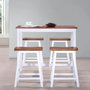 Voir la diapositive 3 : VIDAXL Table et tabouret de bar 5 pcs Bois massif