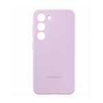 Samsung Coque en silicone pour Samsung Galaxy S23 5G Lilas