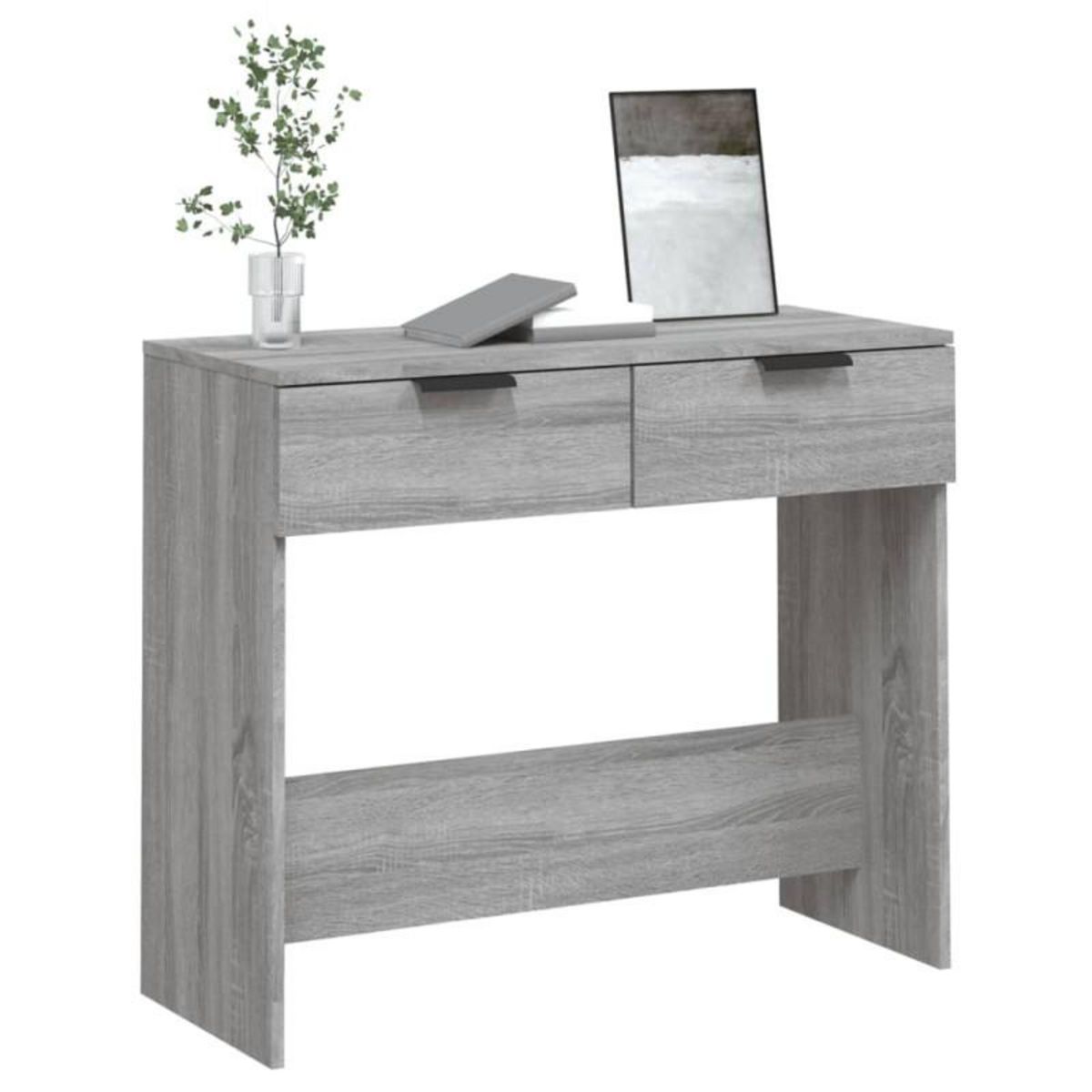 VIDAXL Table console Sonoma gris 90x36x75 cm Bois d ingénierie