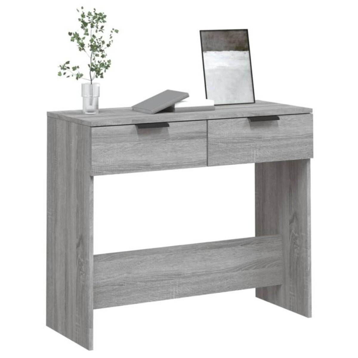 VIDAXL Table console Sonoma gris 90x36x75 cm Bois d ingénierie