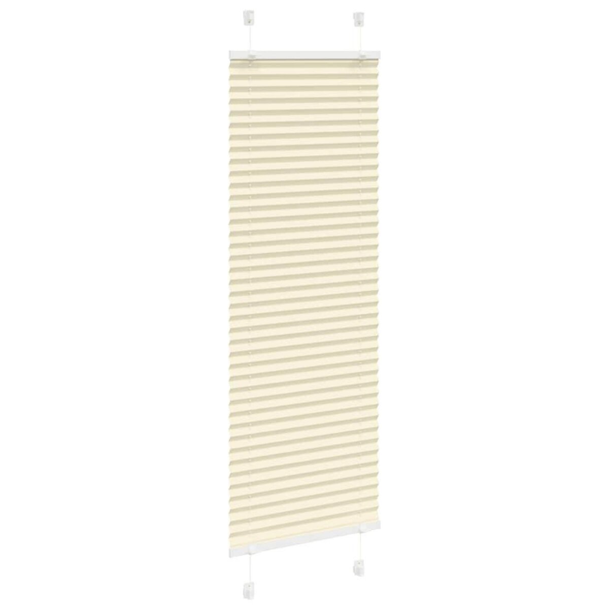 VIDAXL Store plisse creme 40x150 cm largeur du tissu 39,4 cm polyester