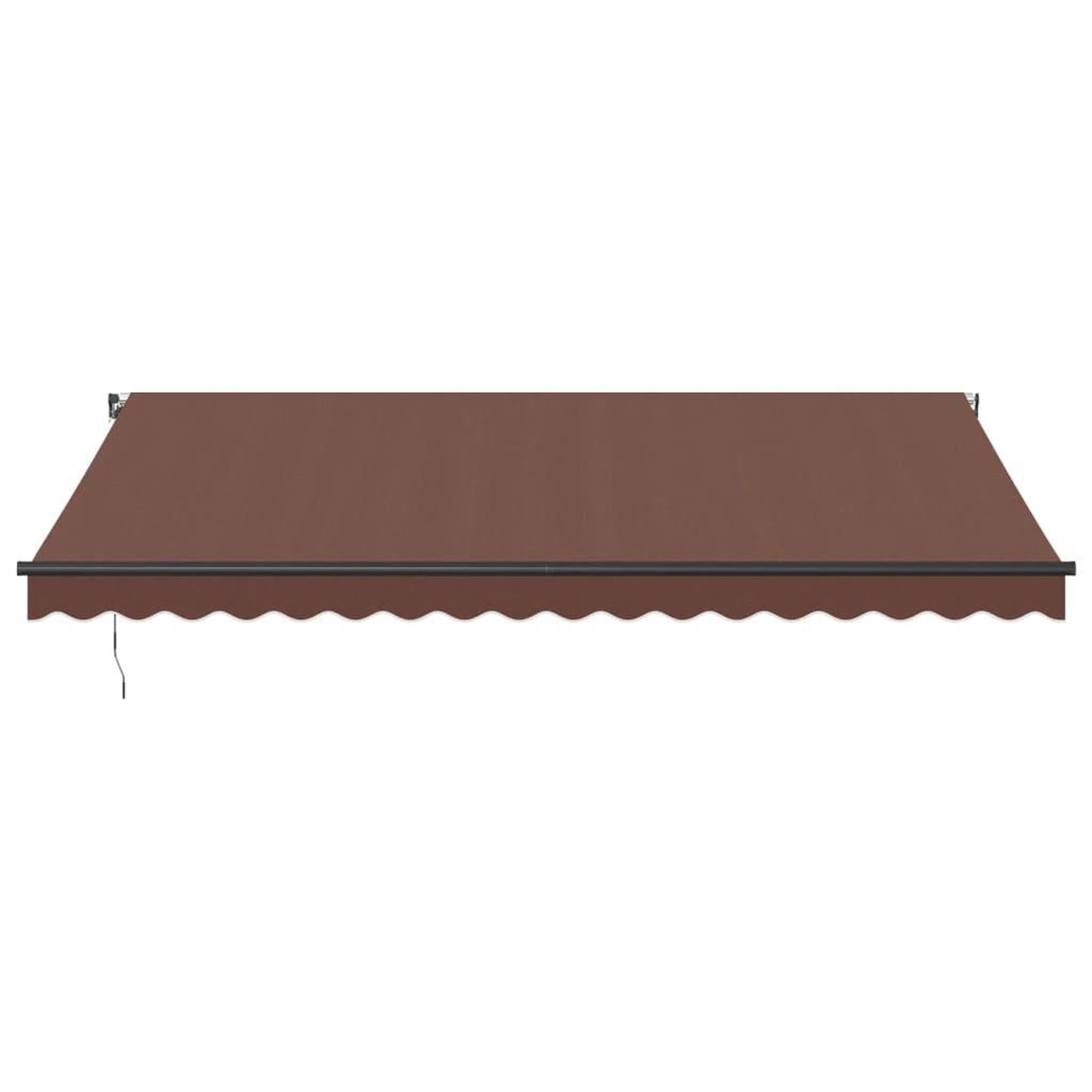 Voir la diapositive 4 : VIDAXL Auvent manuel retractable avec LED marron 450x350 cm