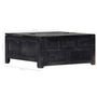 Voir la diapositive 6 : VIDAXL Table basse Noir 65x65x30 cm Bois de manguier massif