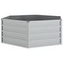 Voir la diapositive 2 : VIDAXL Lit sureleve de jardin 129x45 cm Acier galvanise Argente