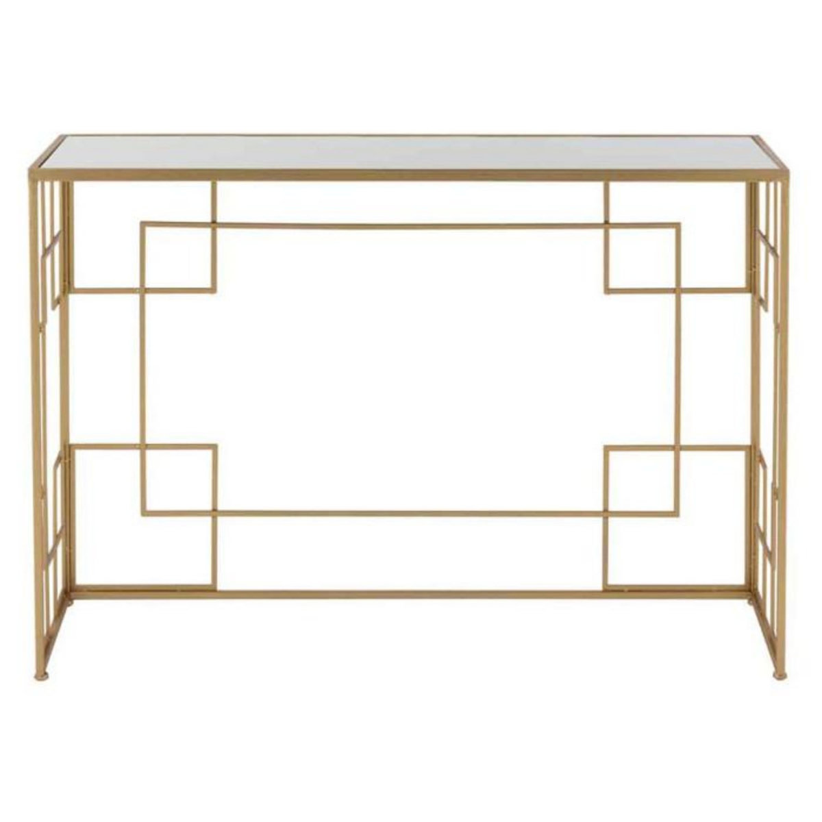 Paris Prix Console Design en Métal  Ridao  120cm Or