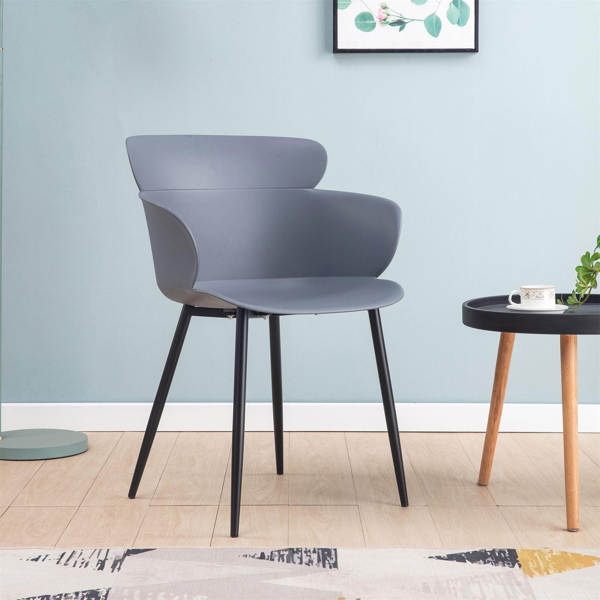 Voir la diapositive 5 : IDIMEX Lot de 4 chaises catch, en plastique