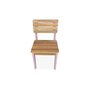 SWEEEK Lot de 2 chaises en bois d'acacia FSC pour enfant,  intérieur / extérieur