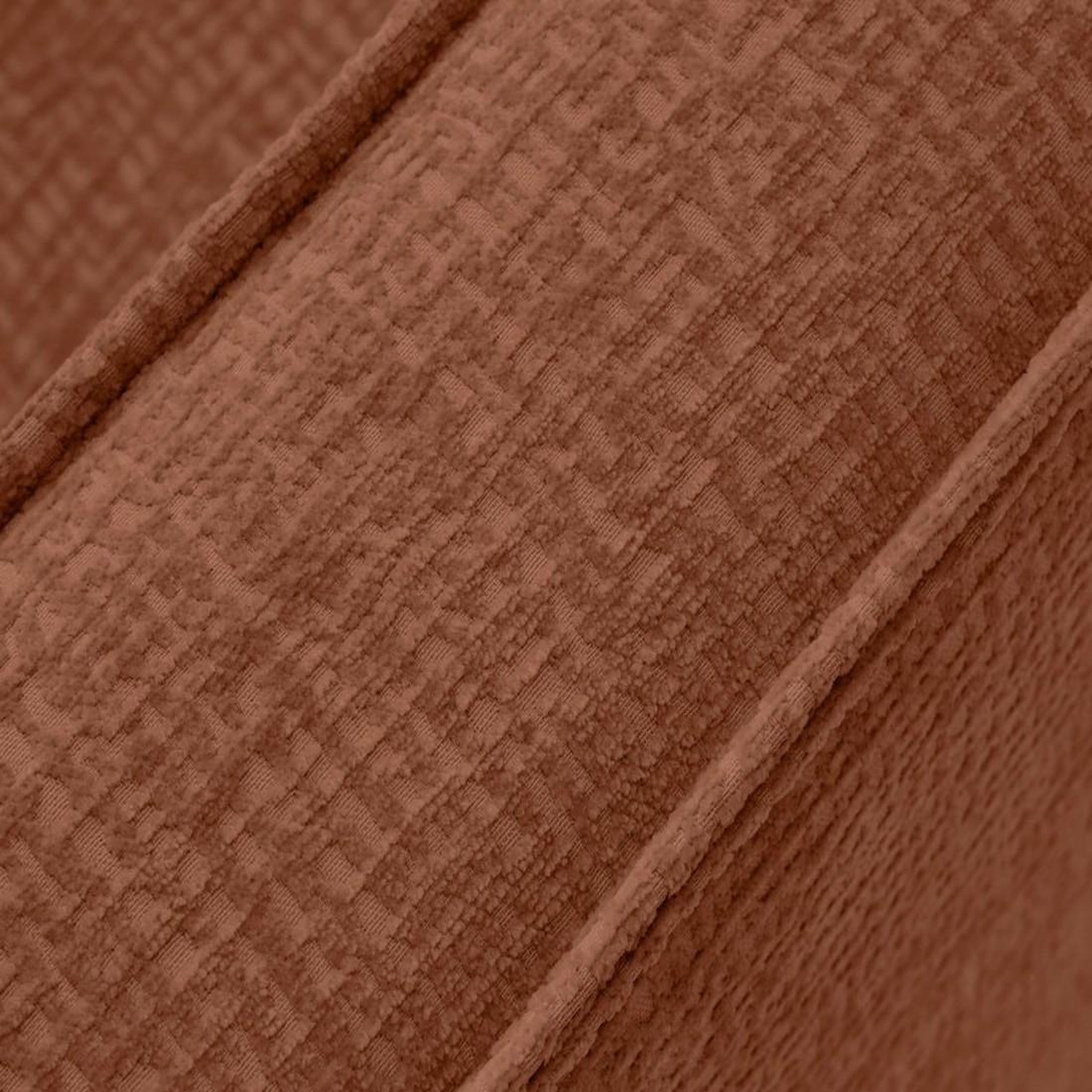 Voir la diapositive 6 : LISA DESIGN Jake - canapé panoramique d'angle gauche 7 places convertible avec coffre en tissu velours relief
