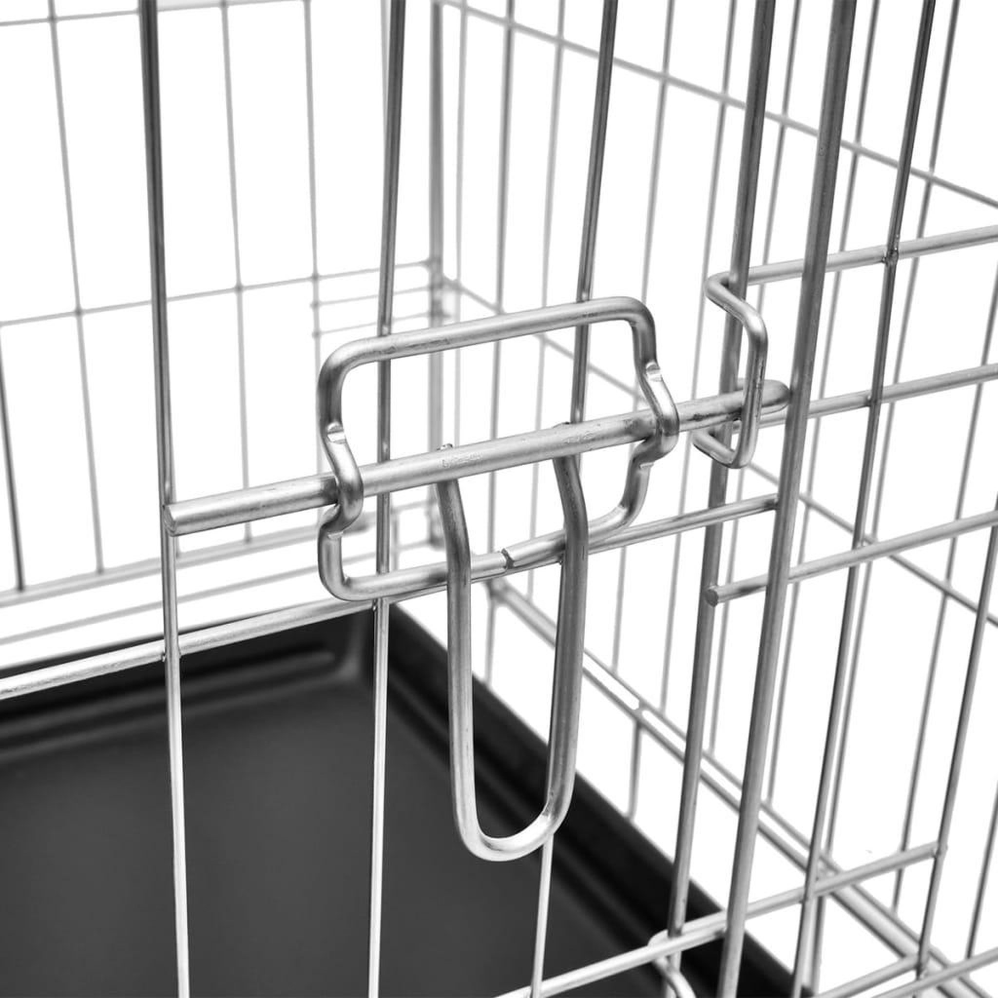 Voir la diapositive 4 : VIDAXL Cage metallique et pliable pour chiens M