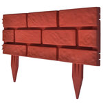 VIDAXL Cloture de jardin avec design de briques 11 pcs