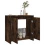 Voir la diapositive 4 : VIDAXL Armoire de bain Chene fume 60x33x61 cm Bois d'ingenierie