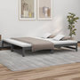 Voir la diapositive 1 : VIDAXL Lit coulissant sans matelas gris 2x(90x200) cm