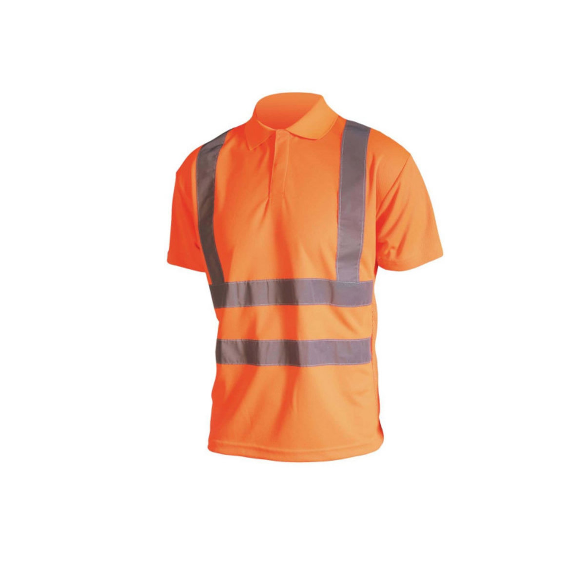  Polo haute visibilité - Manches courtes - Orange fluo - 4XL