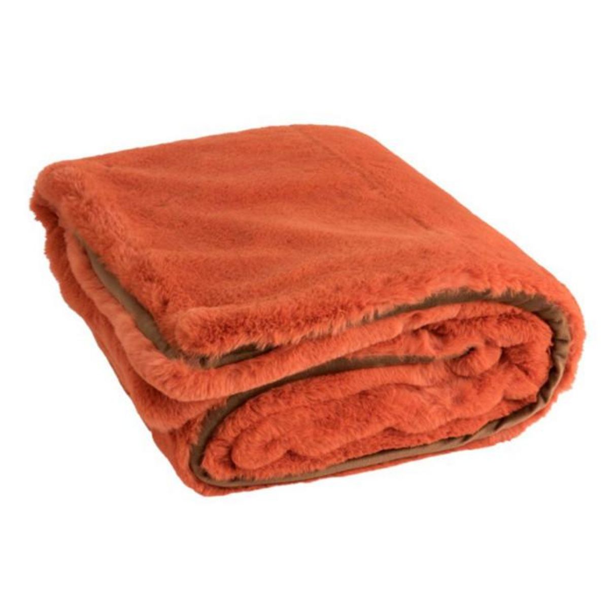Paris Prix Plaid Imitation Fourrure  Cutie  130x180cm Orange