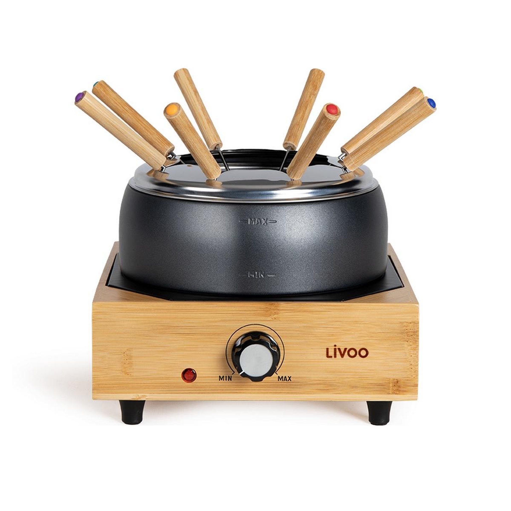 Voir la diapositive 2 : LIVOO Service à fondue 800w 8 fourchettes - doc287
