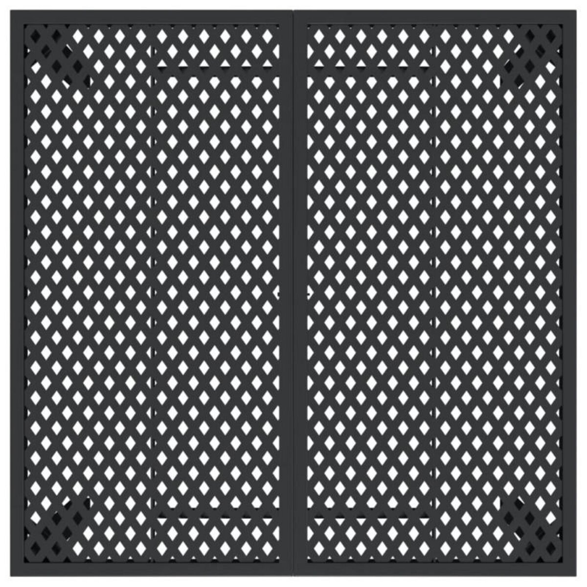 VIDAXL Table de jardin anthracite 100x100x72 cm acier