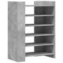 Voir la diapositive 2 : VIDAXL Armoire a chaussures gris beton 74,5x37,5x100 cm