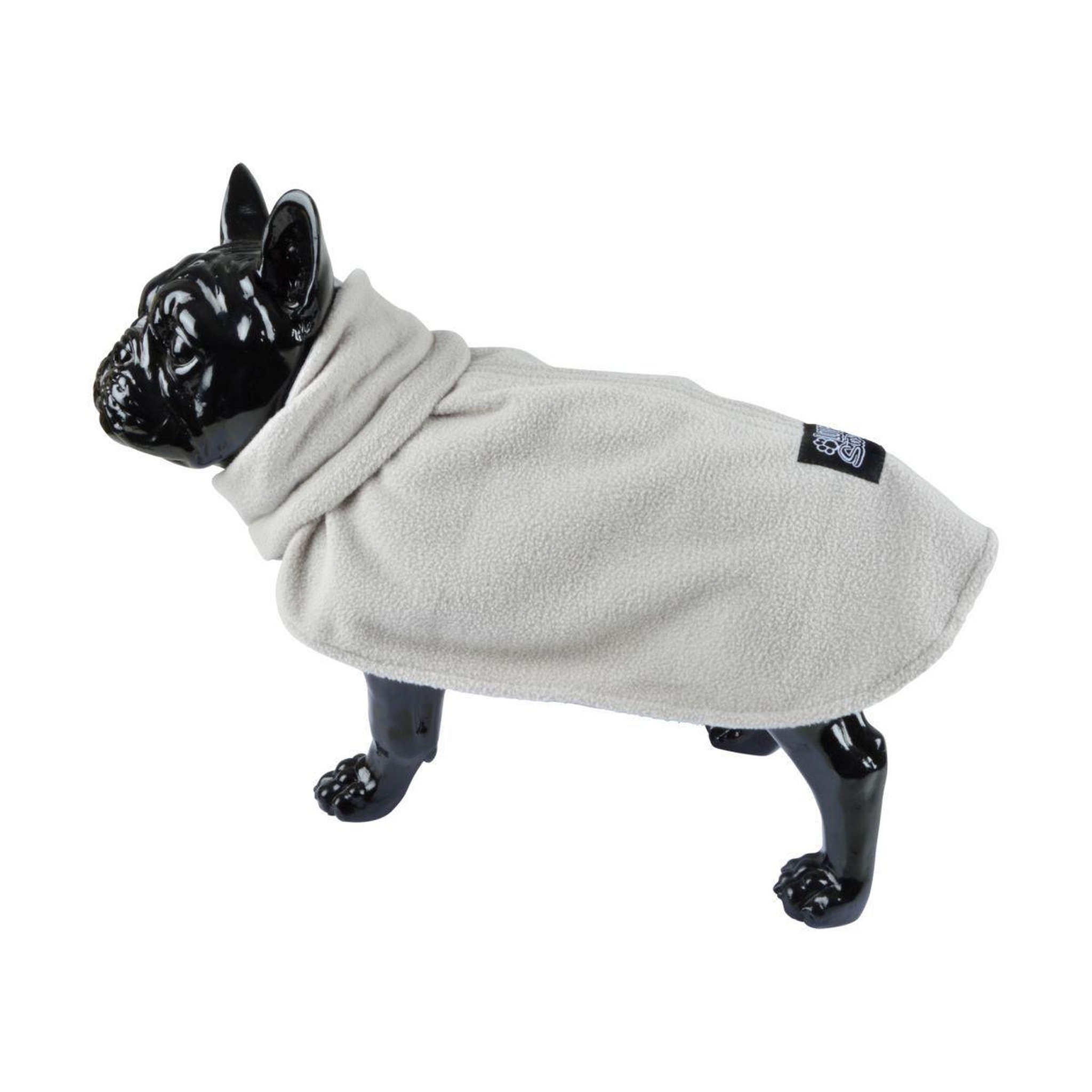 Voir la diapositive 2 : LOVE STORY Veste polaire chien  frileux  35cm gris clair