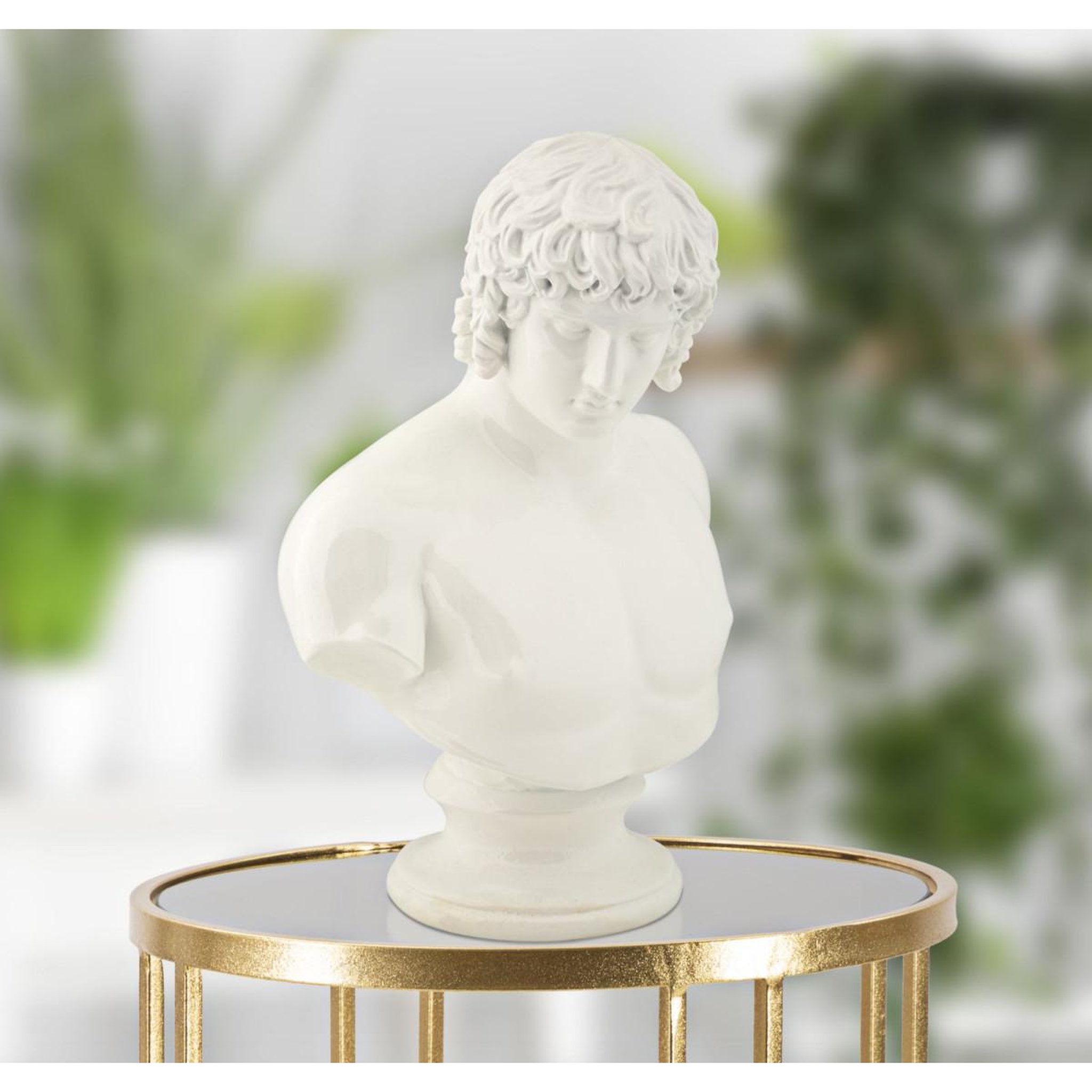 Voir la diapositive 6 : Paris Prix Buste homme en résine  centurion  25cm blanc