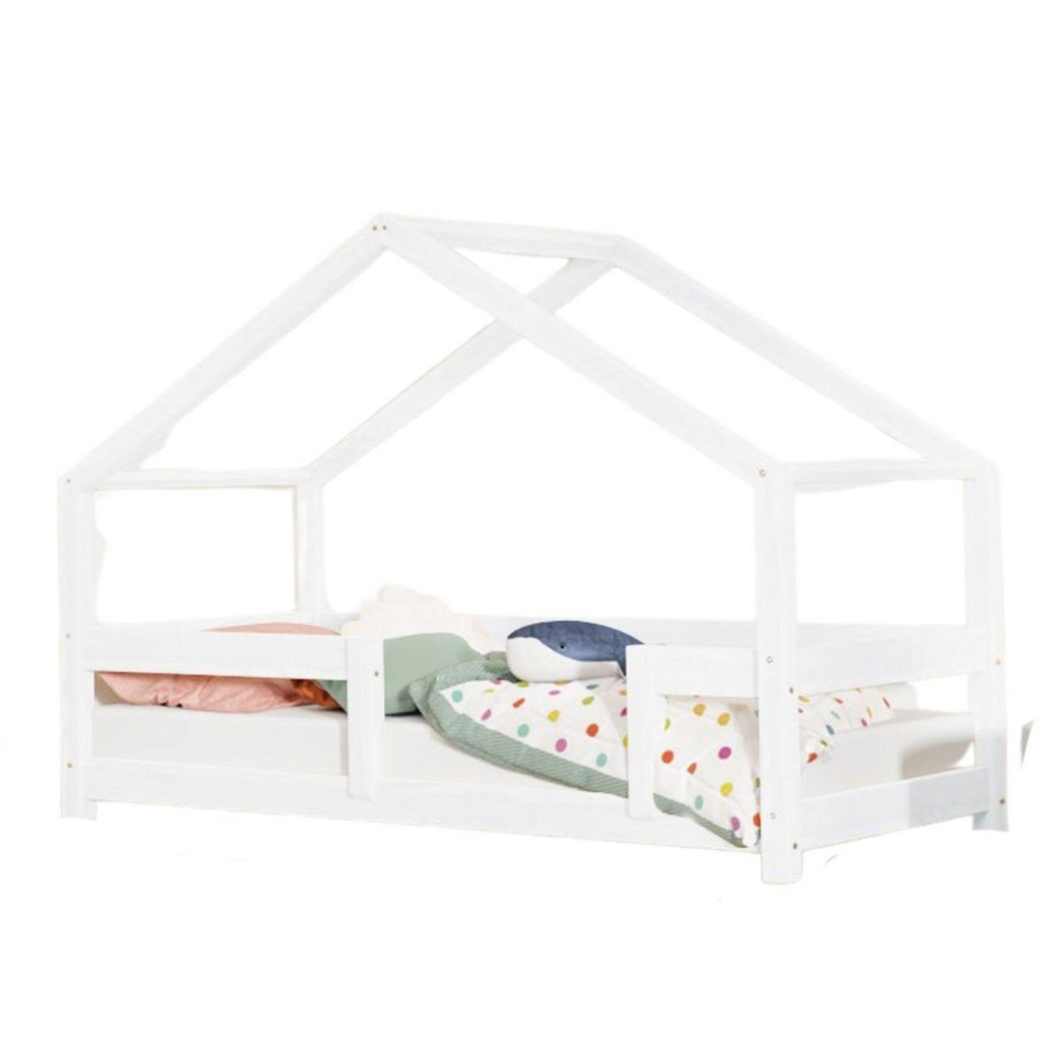 BENLEMI Lit cabane LUCKY 80x180cm Blanc