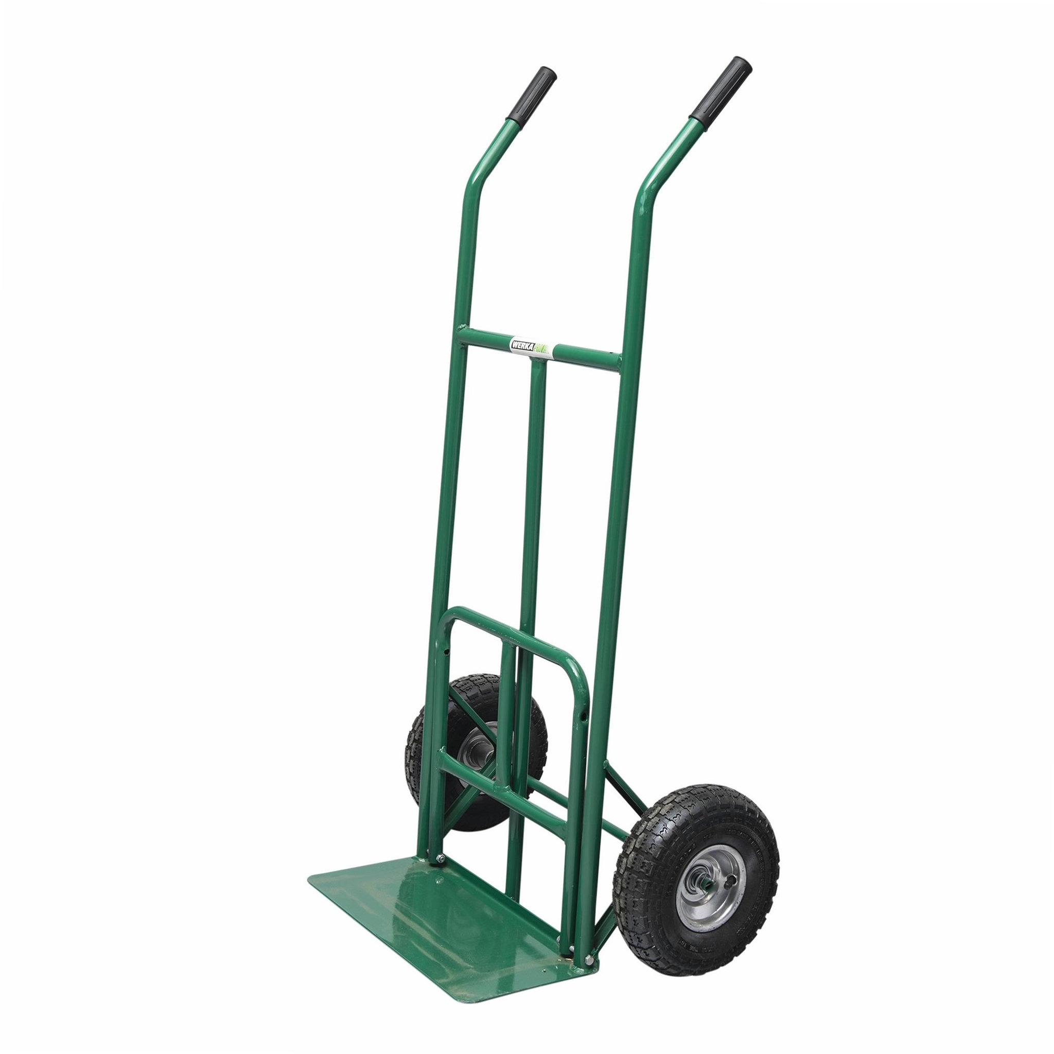 Voir la diapositive 1 : WERKAPRO Chariot diable pour bûches avec roues gonflables werka pro