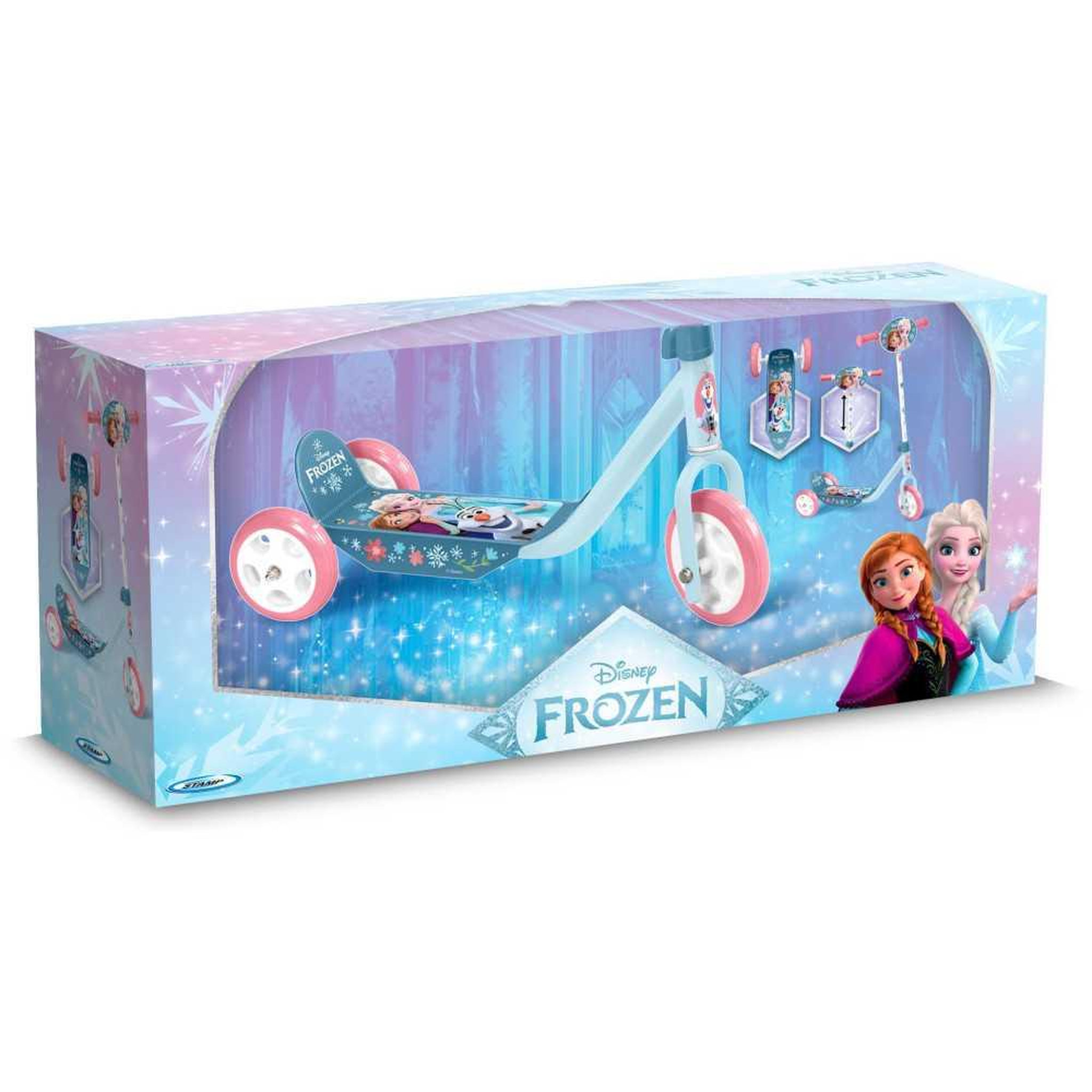 Voir la diapositive 2 : REINE DES NEIGES Trottinette enfant - LA REINE DES NEIGES - RN246050 - 3 roues - Bleu