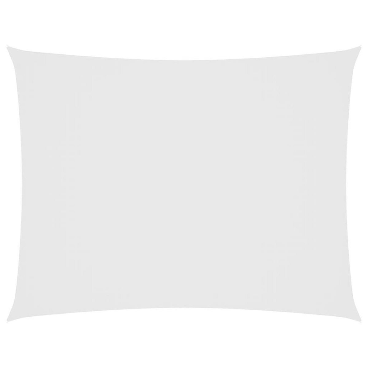 VIDAXL Voile de parasol tissu oxford rectangulaire 3x4 m blanc