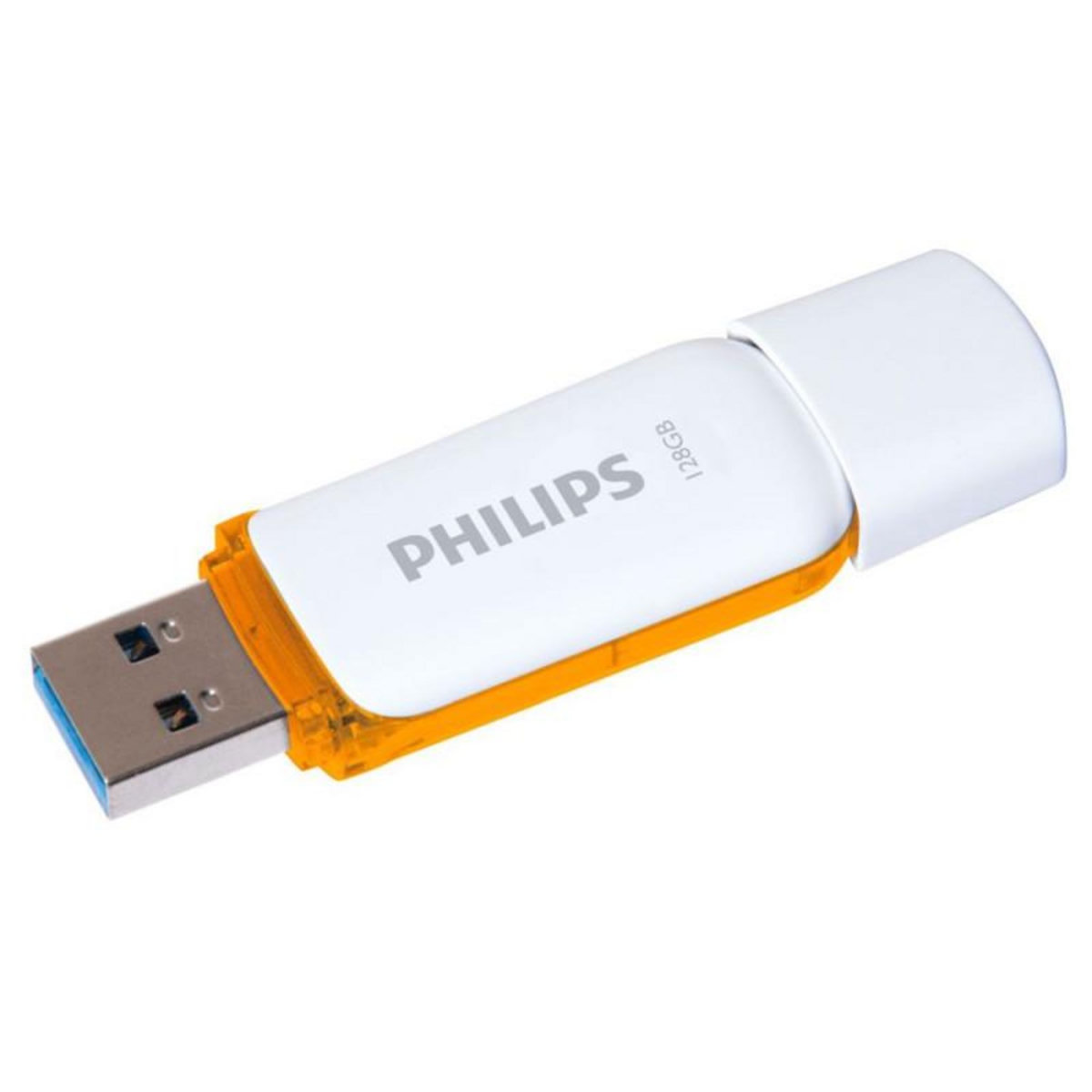 Philips Clé USB 2.0 Philips FM12FD75B 00 Snow Edition 128 Go Blanc et orange