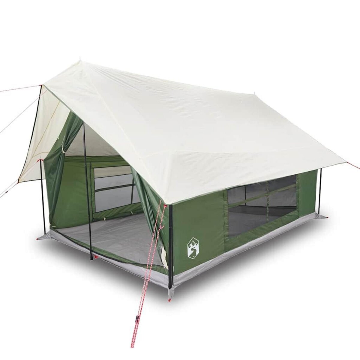 VIDAXL Tente de camping 5 personnes vert impermeable