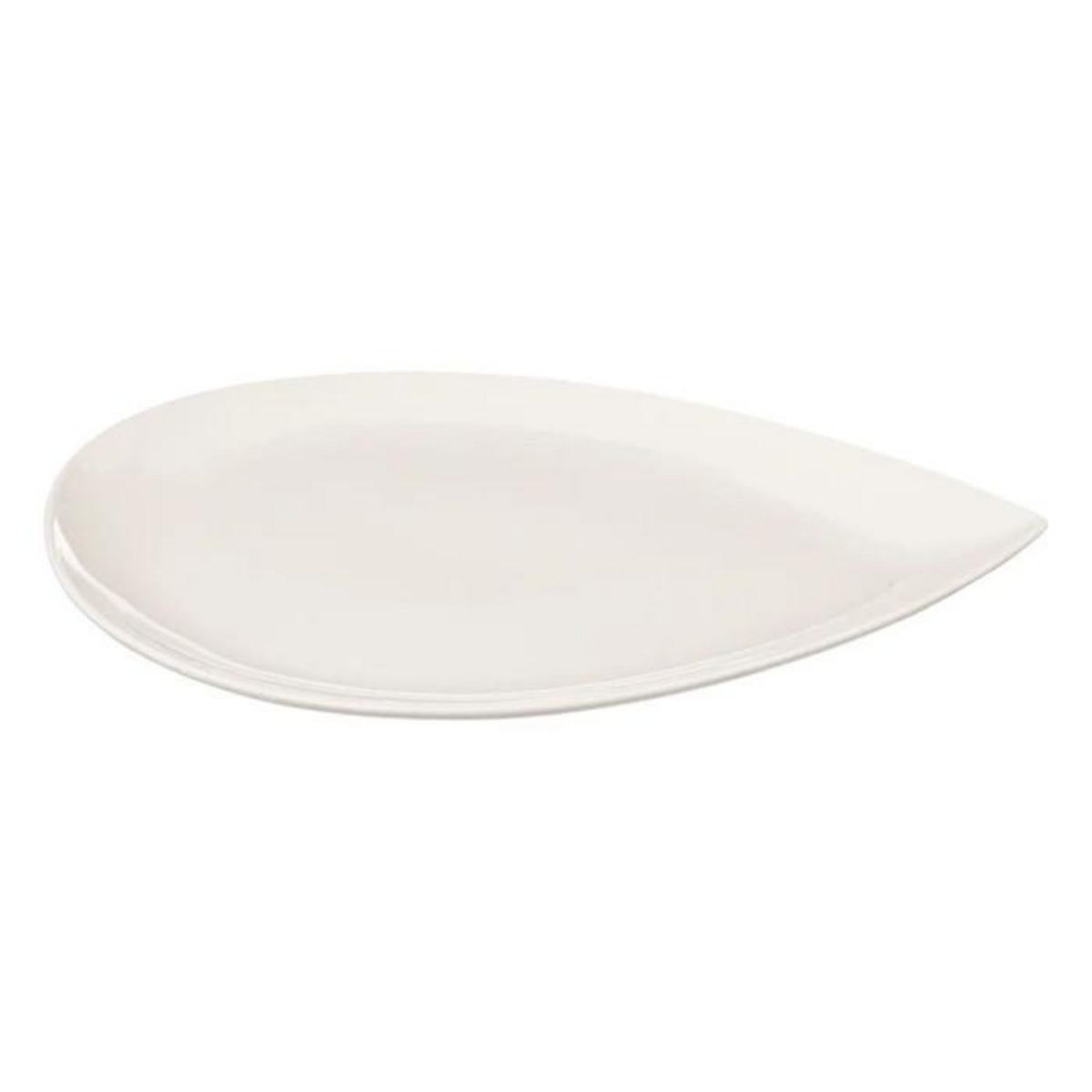 SECRET DE GOURMET Assiette de Présentation  Goutte  40cm Blanc