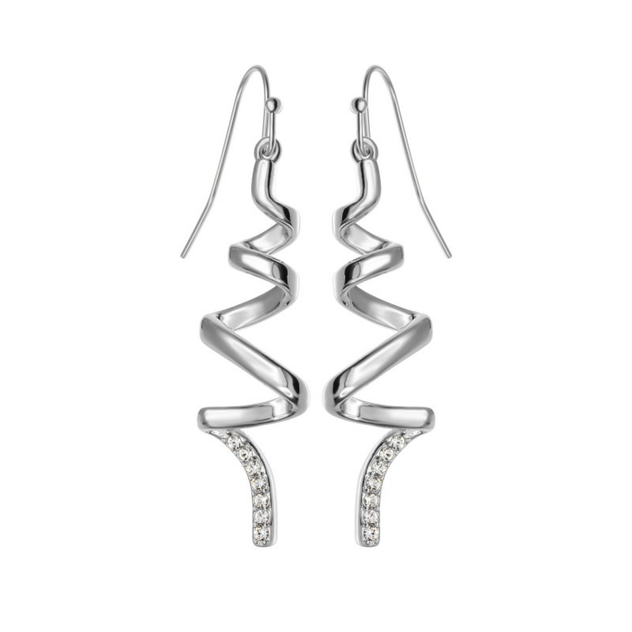 SC CRYSTAL Boucles d'oreilles SC Crystal ornées de Cristaux scintillants