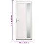 Voir la diapositive 6 : VIDAXL Porte d'entree Blanc 98x208 cm PVC