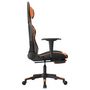 Voir la diapositive 4 : VIDAXL Chaise de jeu avec repose-pied Noir et orange Similicuir