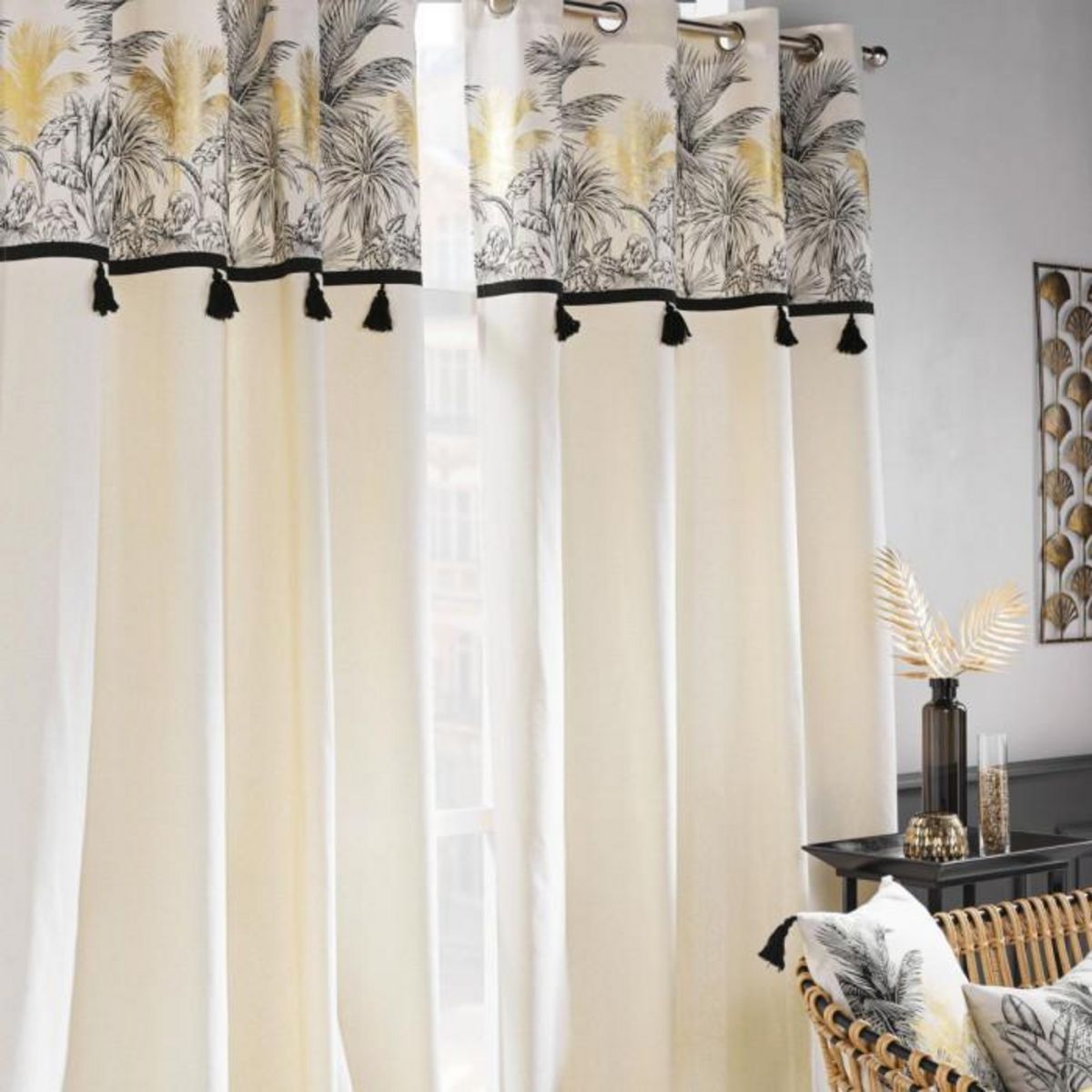 Paris Prix Rideau à Œillets  Papaya  140x240cm Naturel