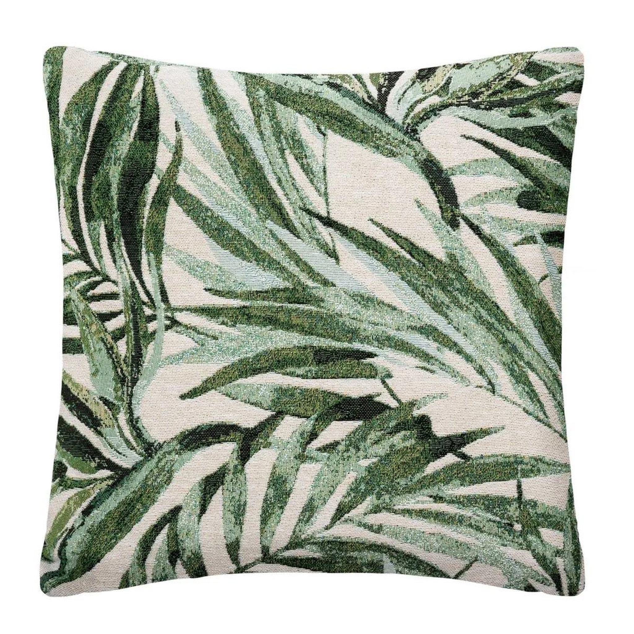 ATMOSPHERA Housse de coussin  tropic  40x40cm vert cèdre