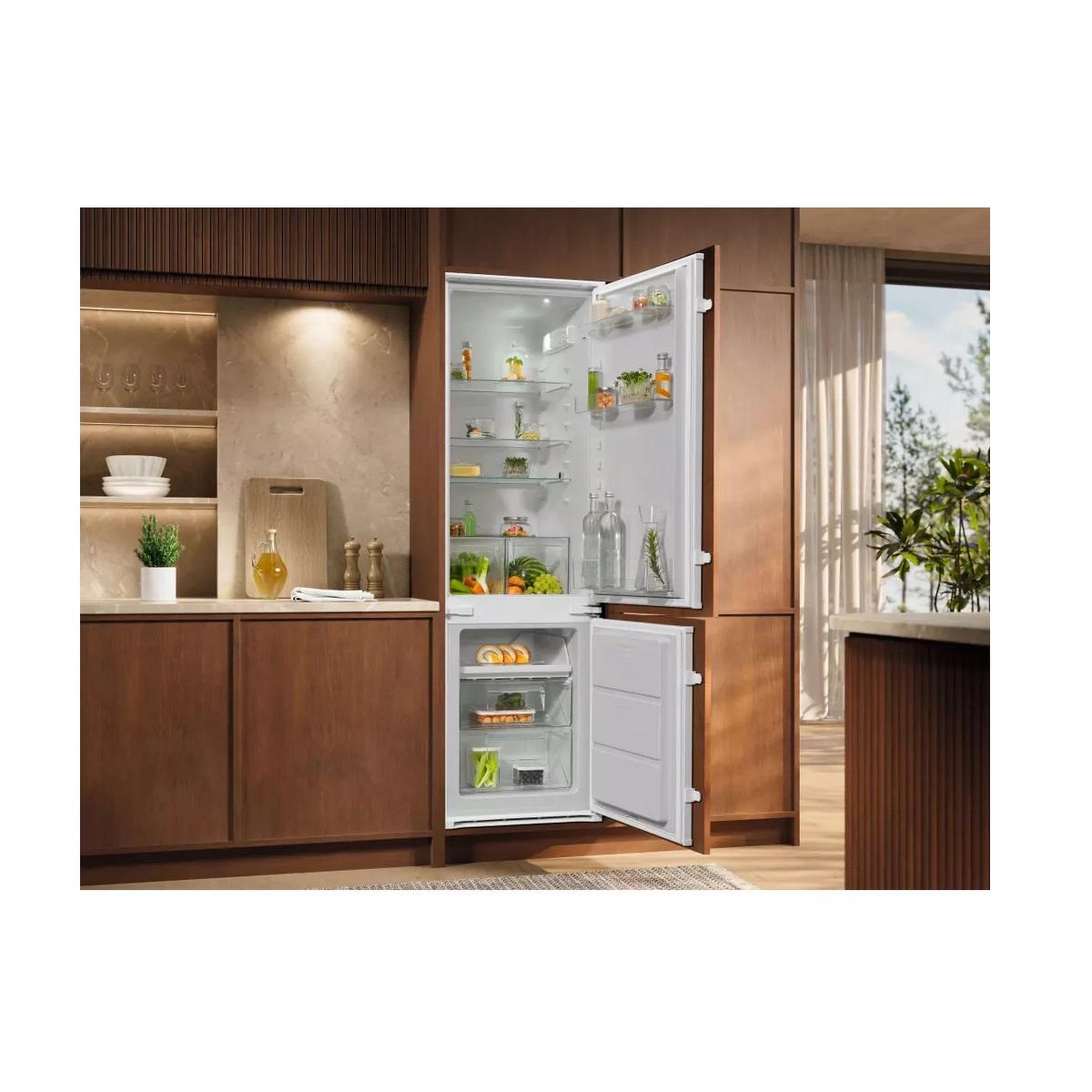 Voir la diapositive 5 : ELECTROLUX Réfrigérateur combiné intégrable  271l statique - lna6le18s
