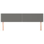 Voir la diapositive 3 : VIDAXL Tetes de lit 2 pcs Gris fonce 80x5x78/88 cm Tissu
