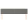 Voir la diapositive 3 : VIDAXL Tetes de lit 2 pcs Gris fonce 80x5x78/88 cm Tissu