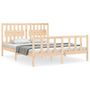 Voir la diapositive 2 : VIDAXL Cadre de lit sans matelas 160x200 cm bois massif de pin