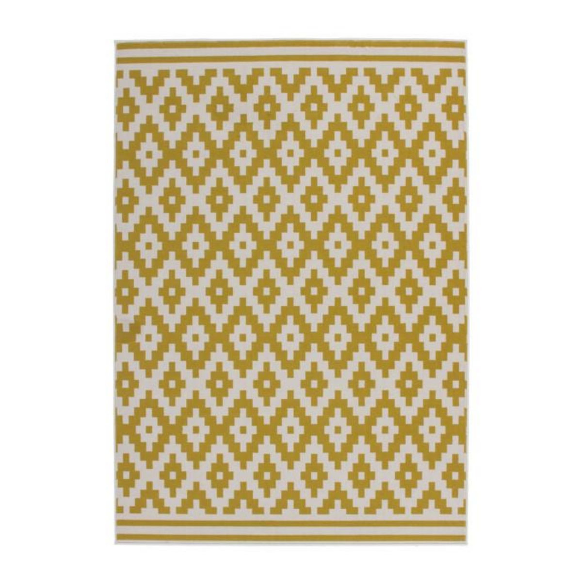 Paris Prix Tapis Géométrique à Poils Courts  Now III  Or