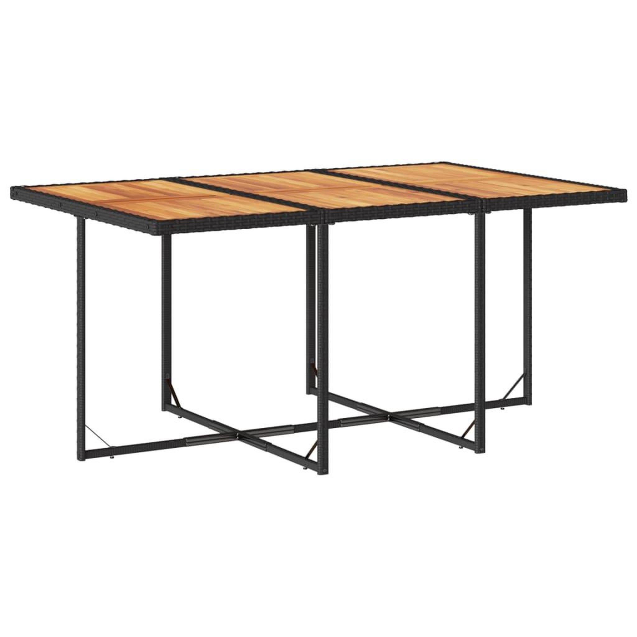 Voir la diapositive 3 : VIDAXL Ensemble a manger de jardin 11 pcs coussins noir resine tressee