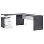 Voir la diapositive 9 : Bureau d'angle droit 3 tiroirs 180 cm VASTO