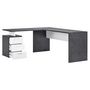 Voir la diapositive 9 : Bureau d'angle droit 3 tiroirs 180 cm VASTO