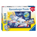 RAVENSBURGER Ravensburger Puzzle Journey through Space, 2x24st. 56651