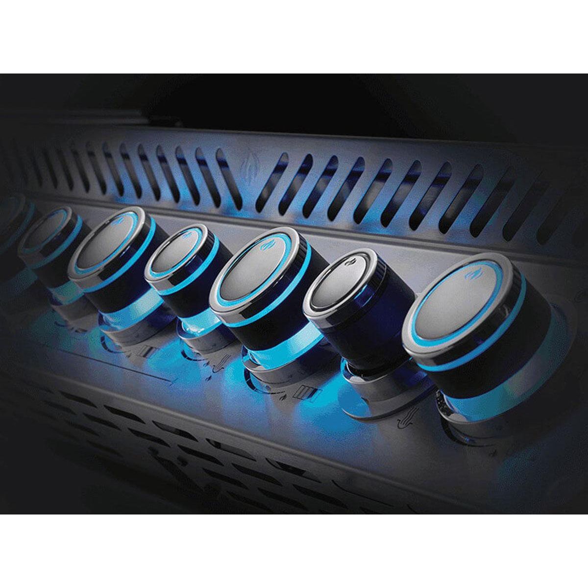 NAPOLEON Barbecue gaz encastrable Prestige Pro 825 inox 4 brûleurs + 2 Sizzle Zone + brûleur arrière + Fumage - Napoleon